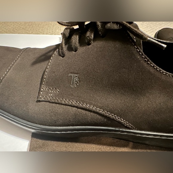 TOD'S Suede Oxford Shoes, 10 - Picture 6 of 7